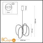 Подвесной светильник Odeon Light PIUMA 6665/53L - Схема