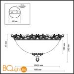 Потолочный светильник Odeon Light Ponga 2431/3С - Схема