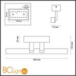 Подсветка для картин Odeon Light Porta 4617/8WL - Схема