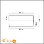 Потолочный светильник Odeon Light Presto 2405/1A - Схема