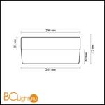 Настенно-потолочный светильник Odeon Light Presto 2405/2C - Схема