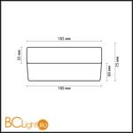 Настенно-потолочный светильник Odeon Light Presto 2405/1C - Схема