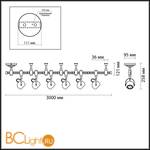 Потолочный светильник Odeon Light Pulla 3804/6TR - Схема