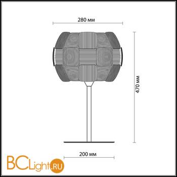 Настольная лампа Odeon Light Ralis 2860/1T - Схема