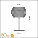 Настольная лампа Odeon Light Ralis 2860/1T - Схема