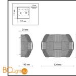 Настенный светильник Odeon Light Ralis 2860/1W - Схема