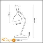 Настольная лампа Odeon Light Rasto 4665/1T - Схема