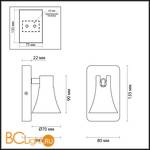 Бра Odeon Light Reanna 3825/1W - Схема