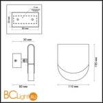 Настенный светильник Odeon Light Rebel 3861/6WG - Схема