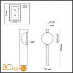 Настенный светильник Odeon Light REFLECTION new 7096/3WL - Фото 0