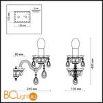 Бра Odeon Light Remena 2938/1W - Схема