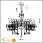 Люстра Odeon Light Remena 2938/8 - Схема