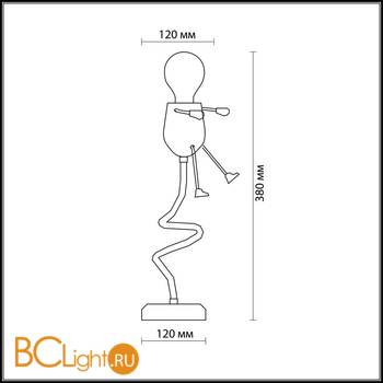 Настольная лампа Odeon Light Riko boy 2582/1T - Схема