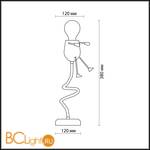 Настольная лампа Odeon Light Riko boy 2582/1T - Схема
