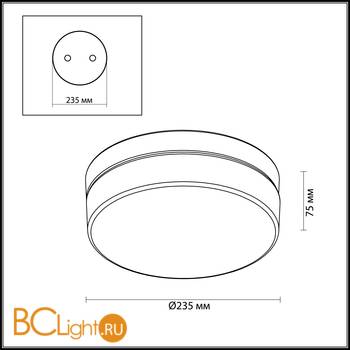 Потолочный светильник Odeon Light Rima 4680/12CL - Схема