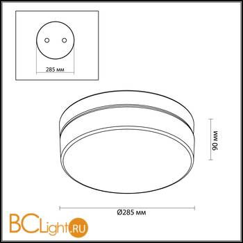 Потолочный светильник Odeon Light Rima 4680/18CL - Схема