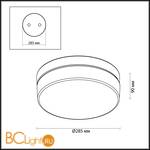 Потолочный светильник Odeon Light Rima 4680/18CL - Схема