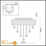 Потолочный светильник Odeon Light Rina 2729/6C - Схема