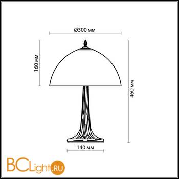 Настольная лампа Odeon Light Riza 2269/1T - Схема
