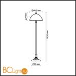 Торшер Odeon Light Riza 2269/2F - Схема