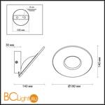 Настенный светильник Odeon Light Rondi 3814/11WL - Схема