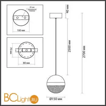 Подвесной светильник Odeon Light RONI 5036/12L - Фото 0