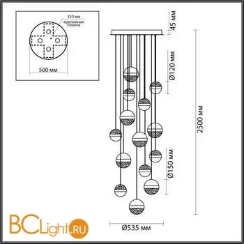 Люстра Odeon Light RONI 5037/132L - Фото 0