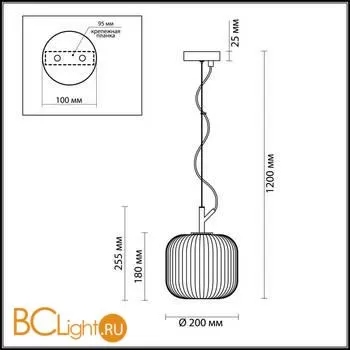 Подвесной светильник Odeon Light Roofi 4753/1 - Фото 2