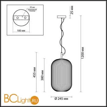 Подвесной светильник Odeon Light Roofi 4752/1 - Фото 2