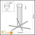 Подвесной светильник Odeon Light Rudy 3890/48L - Схема