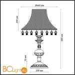 Настольная лампа Odeon Light Ruffin 2455/1T - Схема
