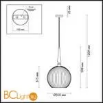 Подвесной светильник Odeon Light Runga 4765/1 - Фото 2