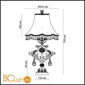 Настольная лампа Odeon Light Safira 2802/1T - Схема