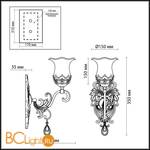 Бра Odeon Light Safira 2802/2W - Схема