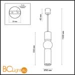 Подвесной светильник Odeon Light Sakra 4070/5L - Схема