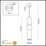 Подвесной светильник Odeon Light Sakra 4071/5L - Схема