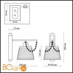 Бра Odeon Light Salanso 2931/1W - Схема
