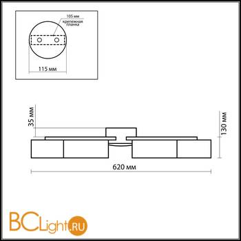 Потолочная люстра Odeon Light Salar 2047/12C - Схема