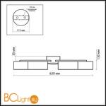 Потолочная люстра Odeon Light Salar 2047/12C - Схема