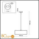 Подвесной светильник Odeon Light Salar 2047/3 - Схема