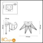 Бра Odeon Light Salgera 2912/3W - Схема