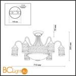 Потолочная люстра Odeon Light Salona 2641/9C - Схема