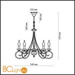 Люстра Odeon Light Sandia 1297/5 - Схема