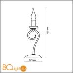 Настольная лампа Odeon Light Sandia 1297/1T - Схема