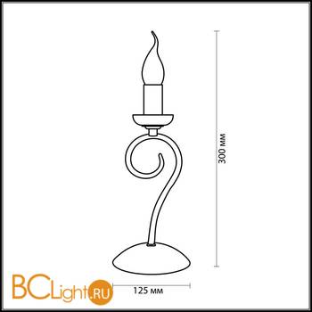 Настольная лампа Odeon Light Sandia 1425/1T - Схема