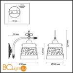 Бра Odeon Light Sansa 3127/1W - Схема