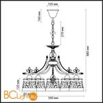 Люстра Odeon Light Sansa 3127/5 - Схема
