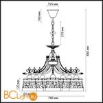 Люстра Odeon Light Sansa 3127/8 - Схема