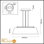 Подвесной светильник Odeon Light Sapia 4157/5 - Схема