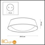 Потолочный светильник Odeon Light Sapia 4157/3C - Схема